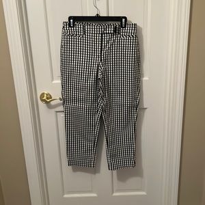 WHBM cropped gingham pants